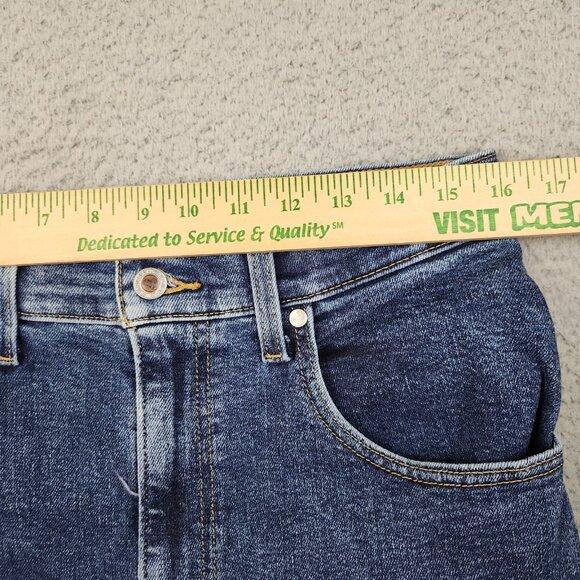 Levi's Silver Tab Jeans Women's 30 Mom Jean High Rise Cropped Blue Denim Pants - Picture 4 of 11